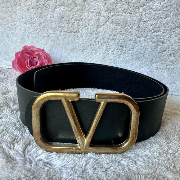 Valentino Accessories Wide V Logo Belt Poshmark